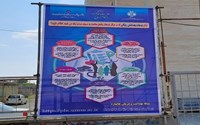 اطلاع رسانی برنامه سلامت خانواده و نظام ارجاع به مردم شریف با نصب بنر در سطح شهرستان چایپاره
