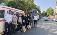 حضور پرستاران شبکه بهداشت و درمان شهرستان چایپاره در کاروان بدرقه آقای شهید ایران